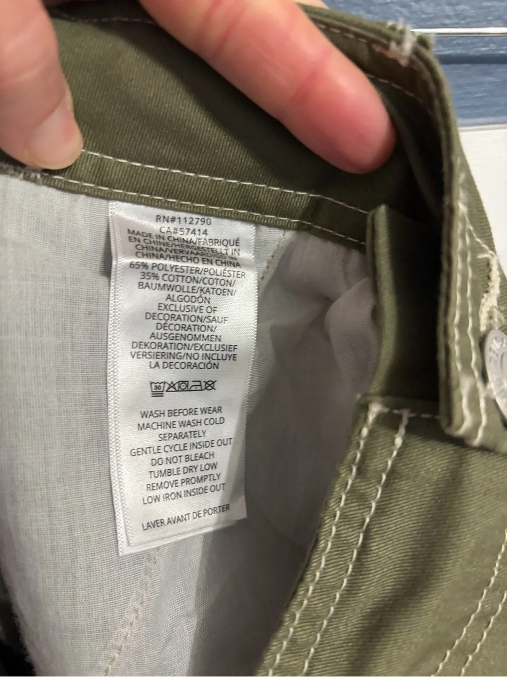 True Religion Men's Baggy Embroidered Kalamata Olive Cargo Pant Size 34x32